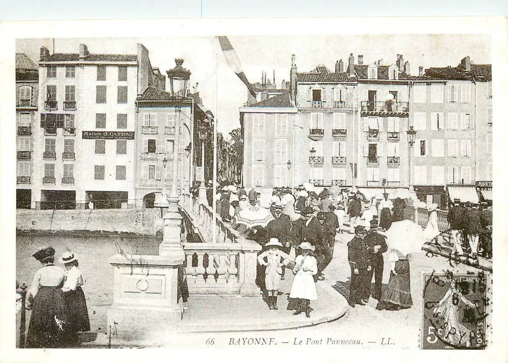 Bayonne — O Ponte Pannecau — LL. — Edições Georet, La Callebat, 17260 Gamozac - Frente