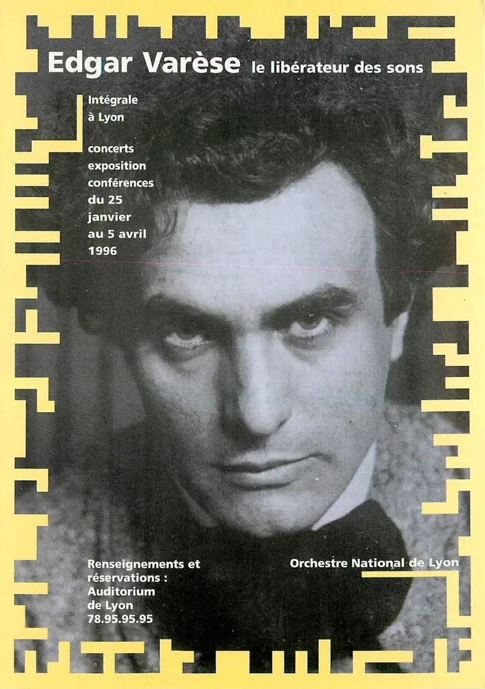 Edgar Varèse der Befreier der Töne — Gesamte Werke in Lyon — Orchestre National de Lyon - Vorderseite