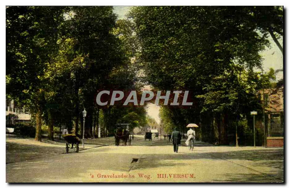 ’s Gravelandsche Weg — हिलवरसम — पोस्टकार्ड (Carte postale) - आगे