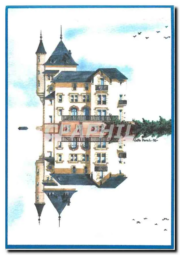 Castelo Mersch — ilustração — Gaëlle Mersch - Atelier Herriko Plazon - Frente