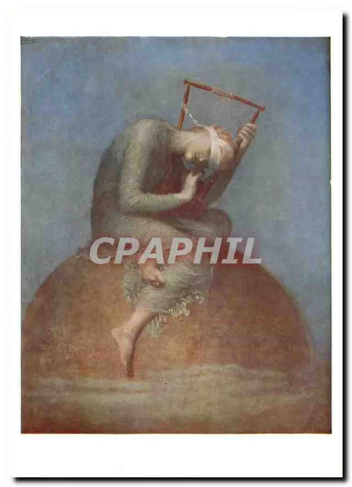 G. F. Watts — A Mulher com o Quadro — Tate Gallery (1640) — Fine Art Engravers Ltd., London and Guildford, Surrey - Frente