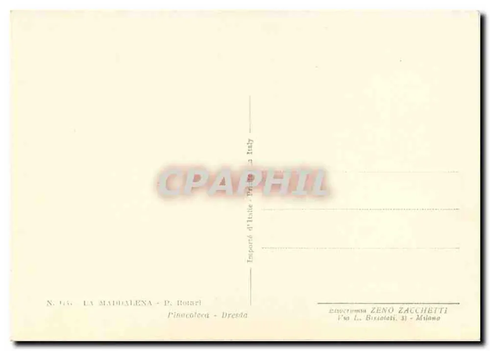 A Madeleine — P. Rotari — Pinacolora - Dresda - Verso