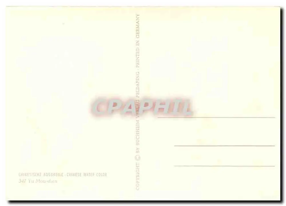 Oleandro — fiori e boccioli — di Yu Mou-den, editore Buchheim Verlag, n°347 - Verso