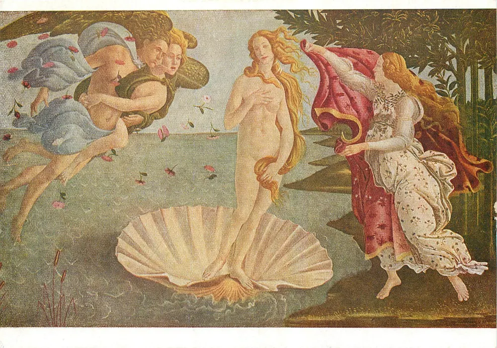 La naissance de Vénus — peinture de Sandro Botticelli — Éditions Nomus, Paris - Recto