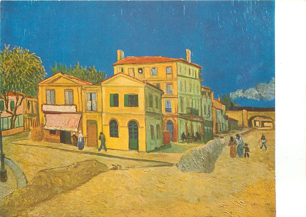 La casa de Vincent en Arles — 1888 — Éditions Nomis, París - Anverso