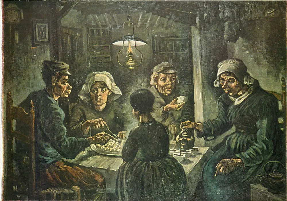 Die Kartoffelfresser — 1885 — Éditions Nomis, Paris, Nr. 6308 - Vorderseite