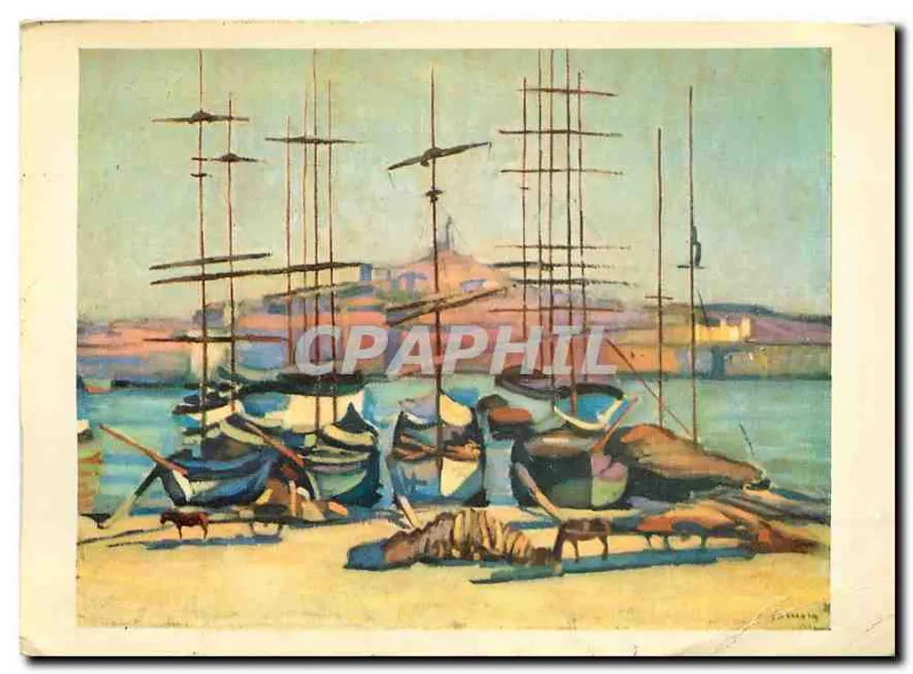 Hafen von Marseille — Charles Camoin (1879) — Editions du Musée du Havre, Serie Y Nr. 8/10 - Vorderseite