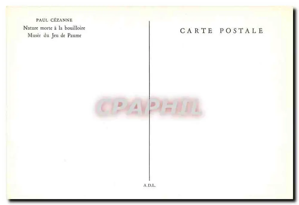 Nature morte à la bouilloire — Musée du Jeu de Paume — A.D.L. - Verso