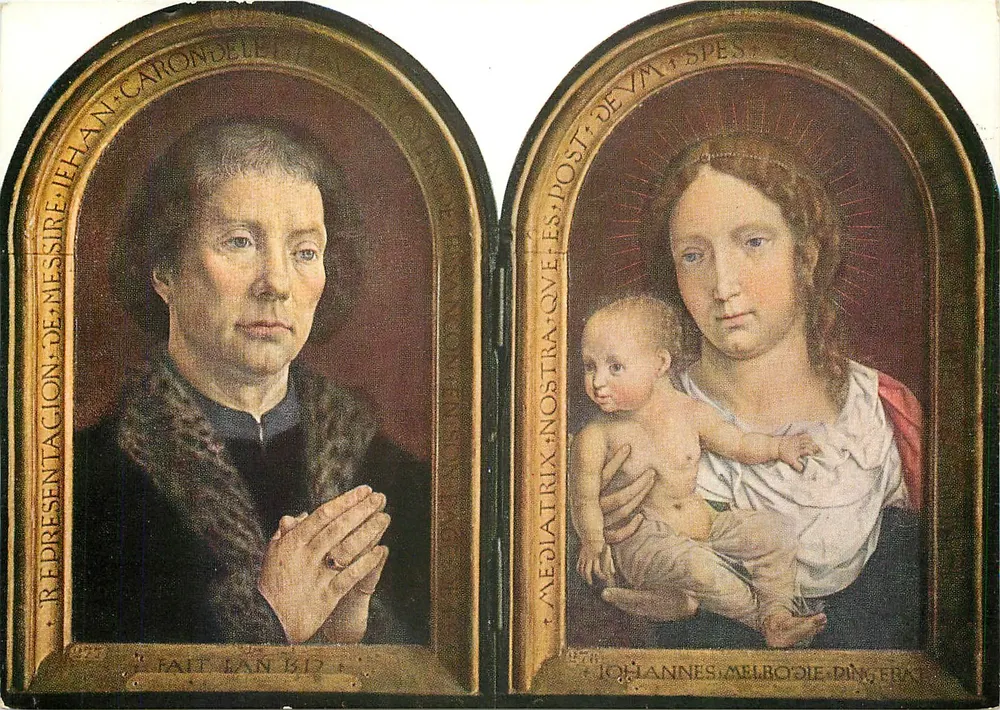Diptychon von Jehan Carondelet — Darstellung von Jean Carondelet und der Jungfrau mit dem Kind — Verlag Les Éditions Nomis, Paris - Vorderseite