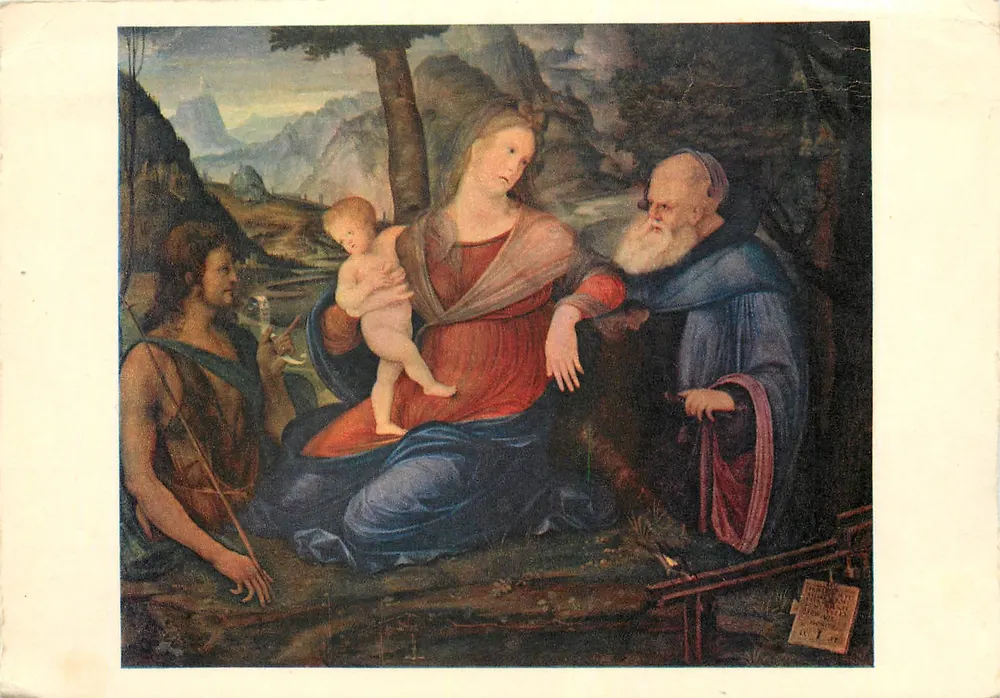 Virgem à fonte — Barbieri — Museu do Louvre - Frente