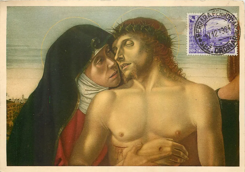 A Pietà - G. Bellini — Pinacoteca di Brera - Milano, N° 1296 - Frente