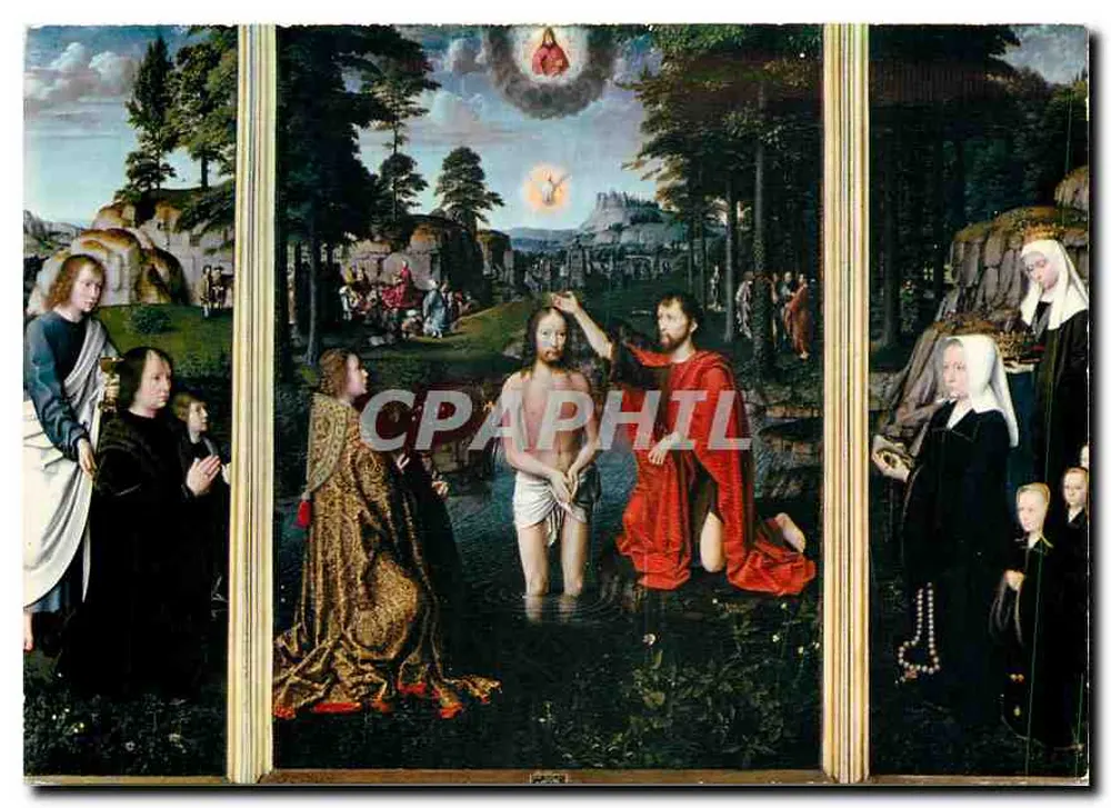 O Batismo do Cristo — Gerard David (ca. 1460-1523) — Mexichrome France - Frente