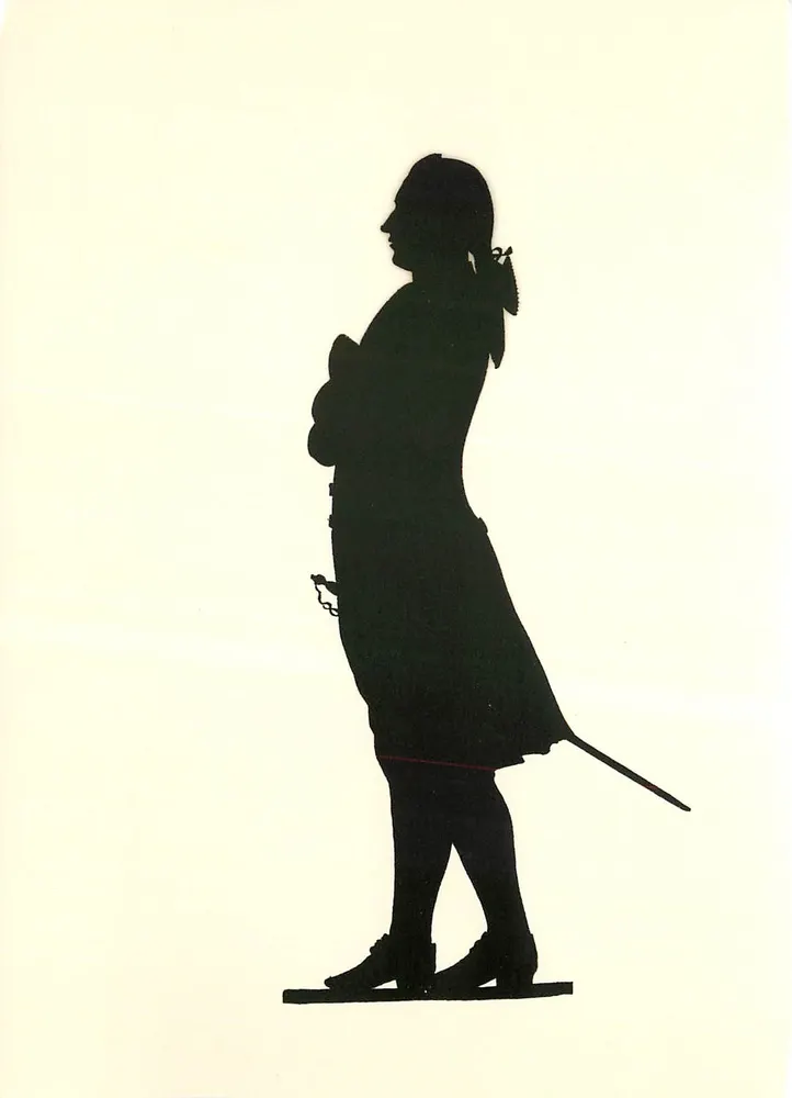 Silhouette von Johann Wolfgang von Goethe — um 1780 — Selbstverlag Frankfurter Goethe-Museum - Vorderseite