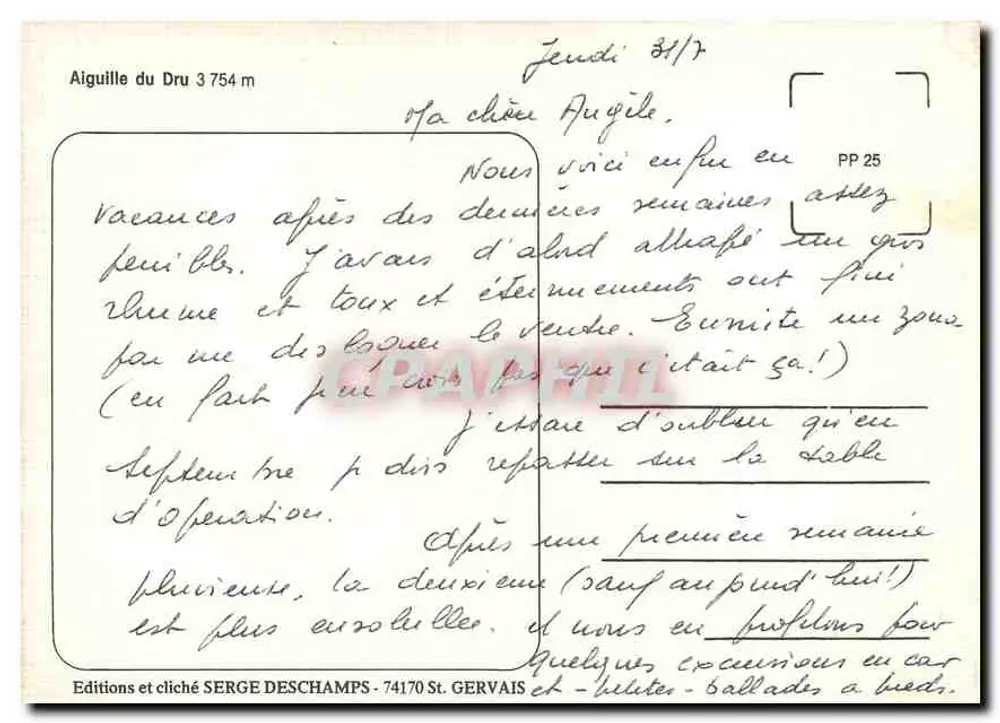 ड्रू के एगुइल 3754 मीटर — पैनोरमिक दृश्य — एडिशन्स एट क्लिचे सर्ज डेशम्प्स - पीछे