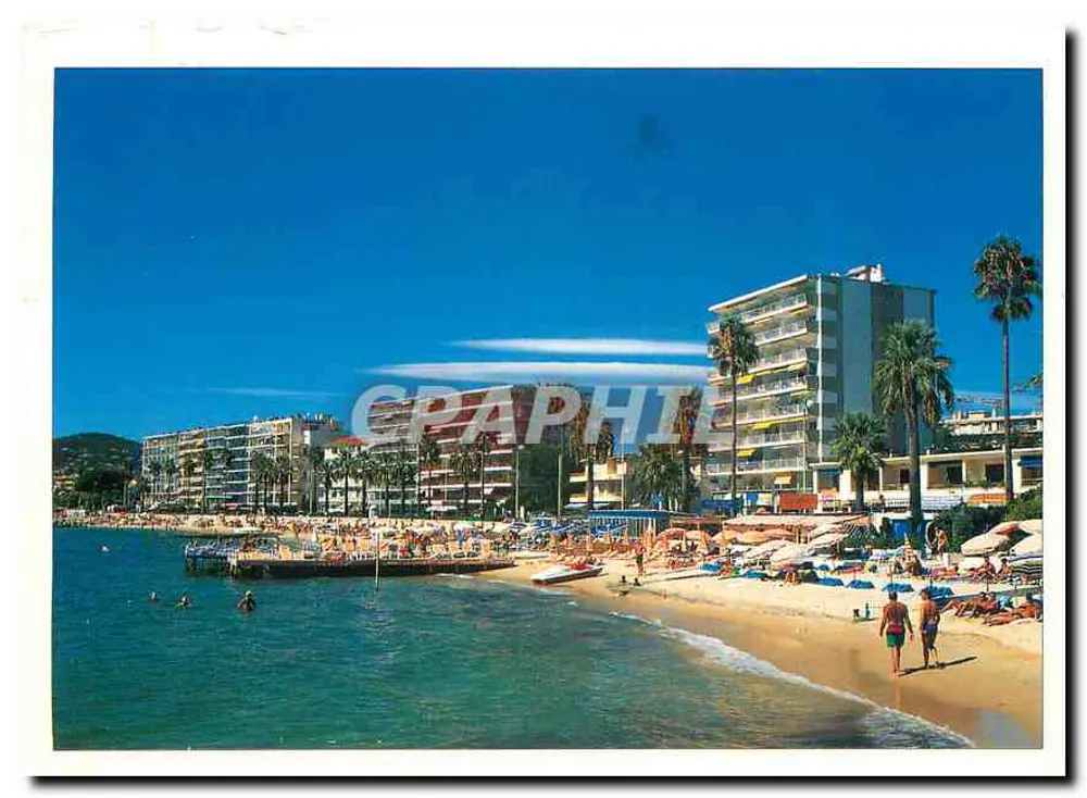 Juan-les-Pins — Plage et hôtels — Éditions Gillette & Zanin Camp - Recto