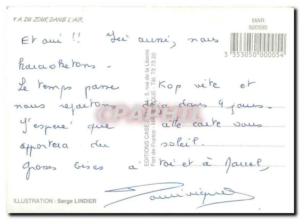 HÁ ZOUK NO AR — Er du Karaoké!!! — Éditions Case à Nu - Verso