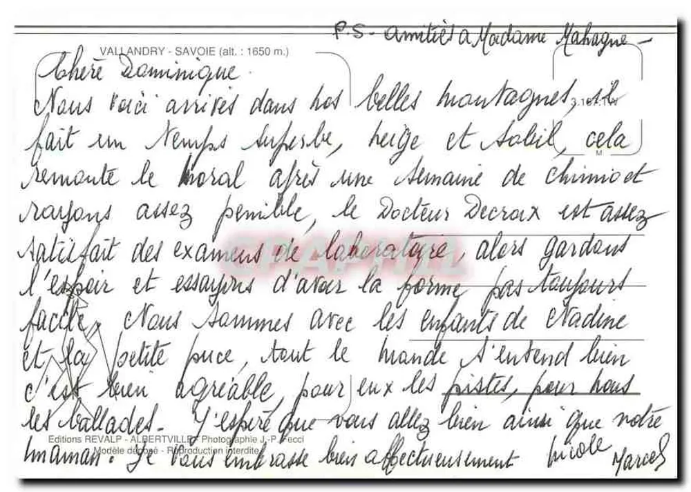Vallandry — Savoie, França — Edições Revalp - Verso