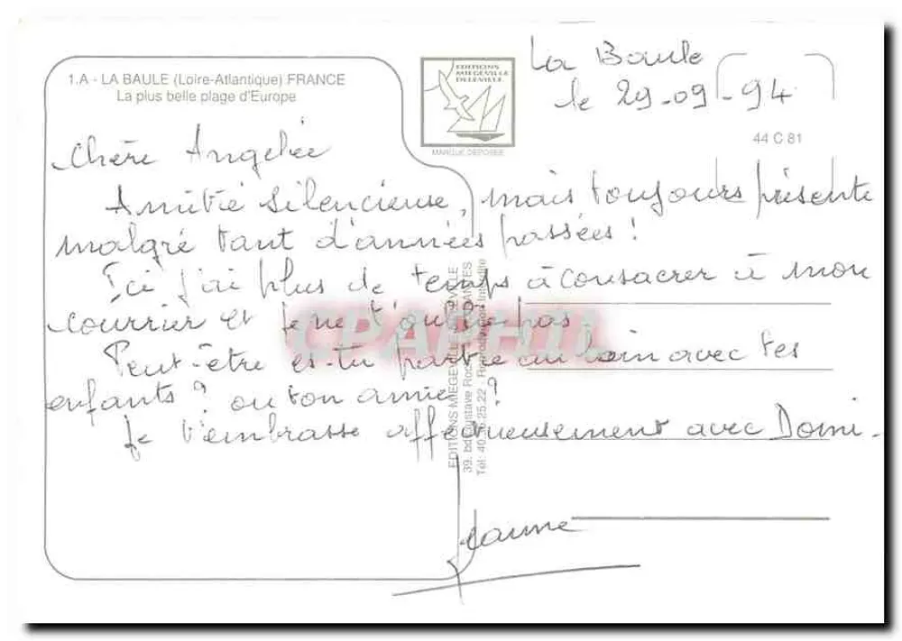 ला बॉल - कोट ड'अमौर - हवाई दृश्य - एडिशन अंगेलिक डेलोइज़ - पीछे