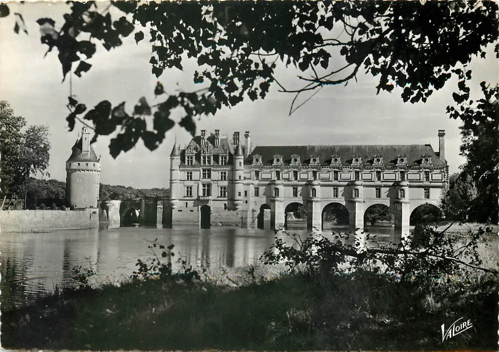 Chenonceaux — Westfassade und Turm des 15. Jahrhunderts — Éditions Valoire, Nr. 2.206 - Vorderseite