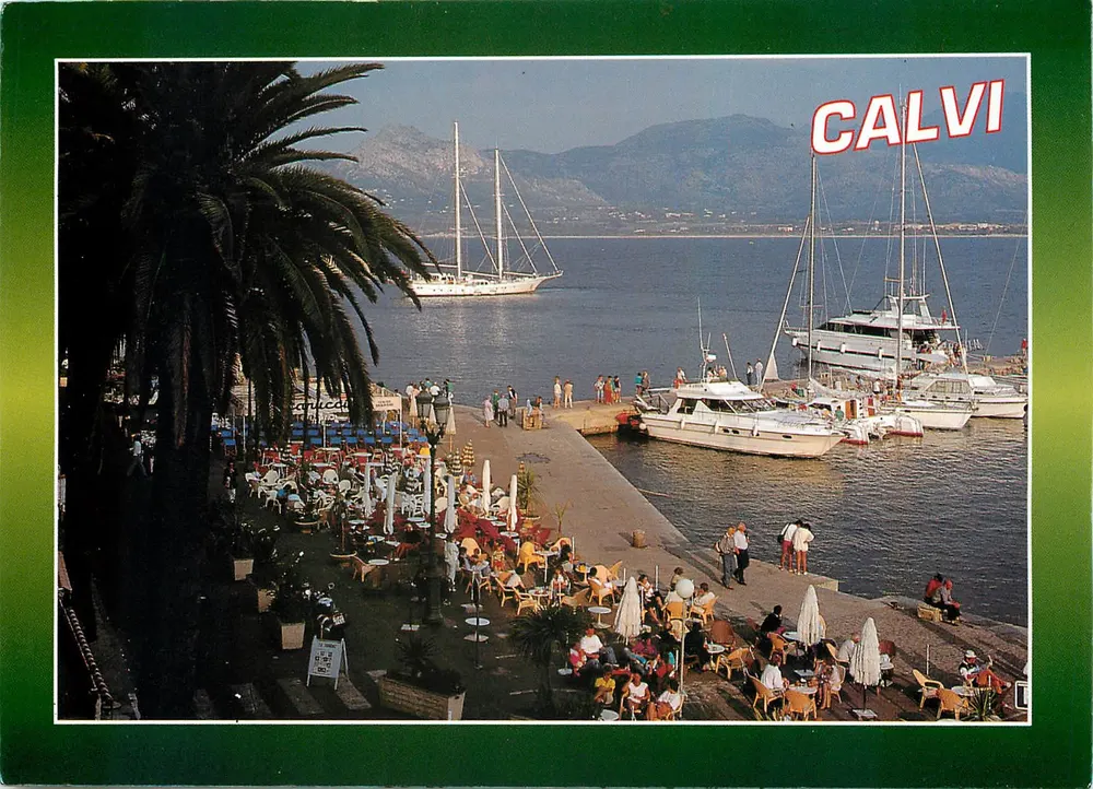 Calvi — O porto — Souvenir de Corse 17-004, edição Sarel-Denofert - Frente