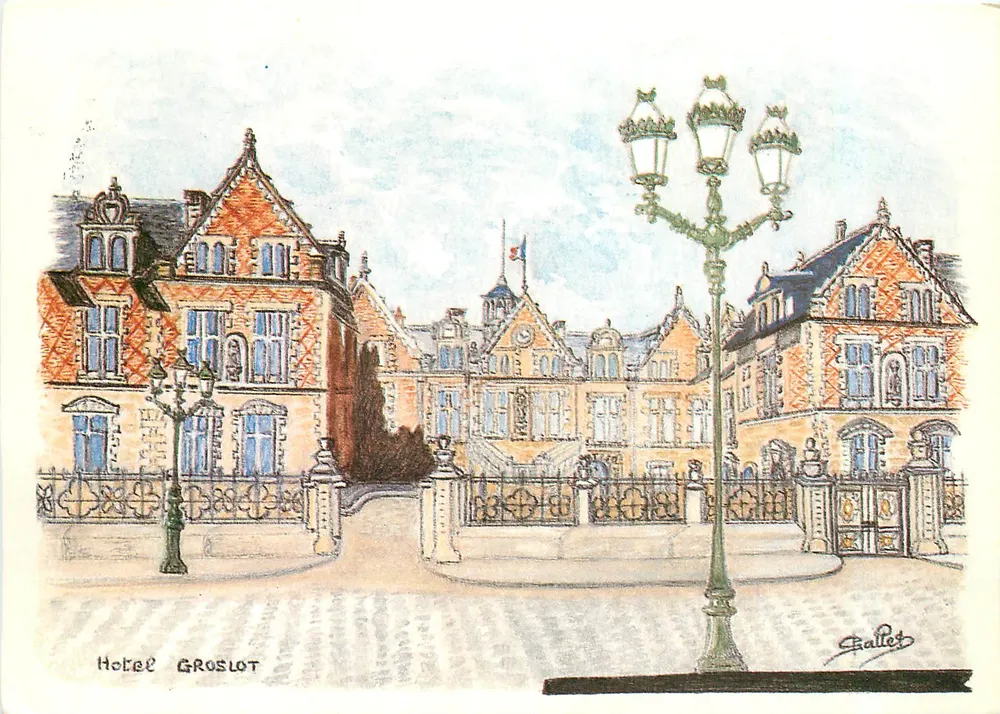 Hotel Groslot — Orléans — editora Gouache de Jacqueline Gallet, n° 451.40 - Frente