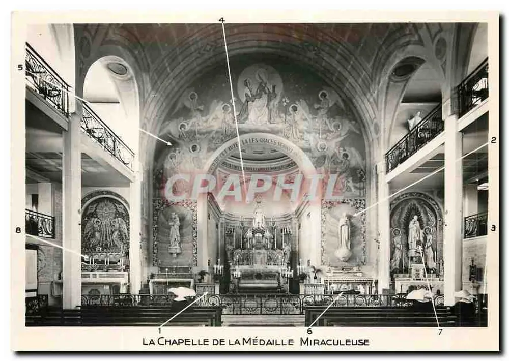 La Iglesia de la Medalla Milagrosa — París — Editor Photo Véritable, n° 57 K - Anverso