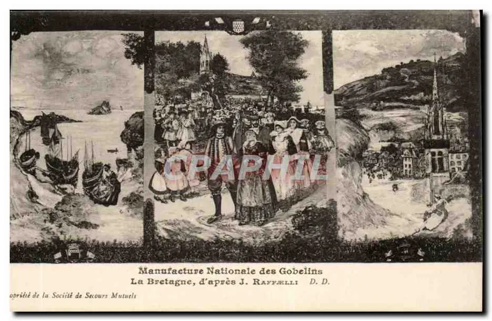 Brittany, nach J. Raffellini — Nationale Gobelins-Manufaktur — Verlag D.D. - Vorderseite