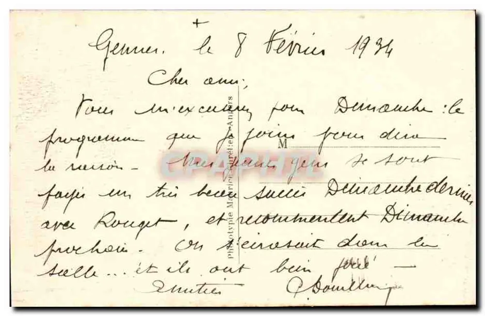 Gennnes (M.-et-L.) — Ruínas de uma Ninféia Romana — L.V. fot. - Verso