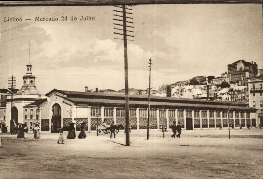 Lisboa — Mercado 24 de Julho — Carte postale ancienne - Recto