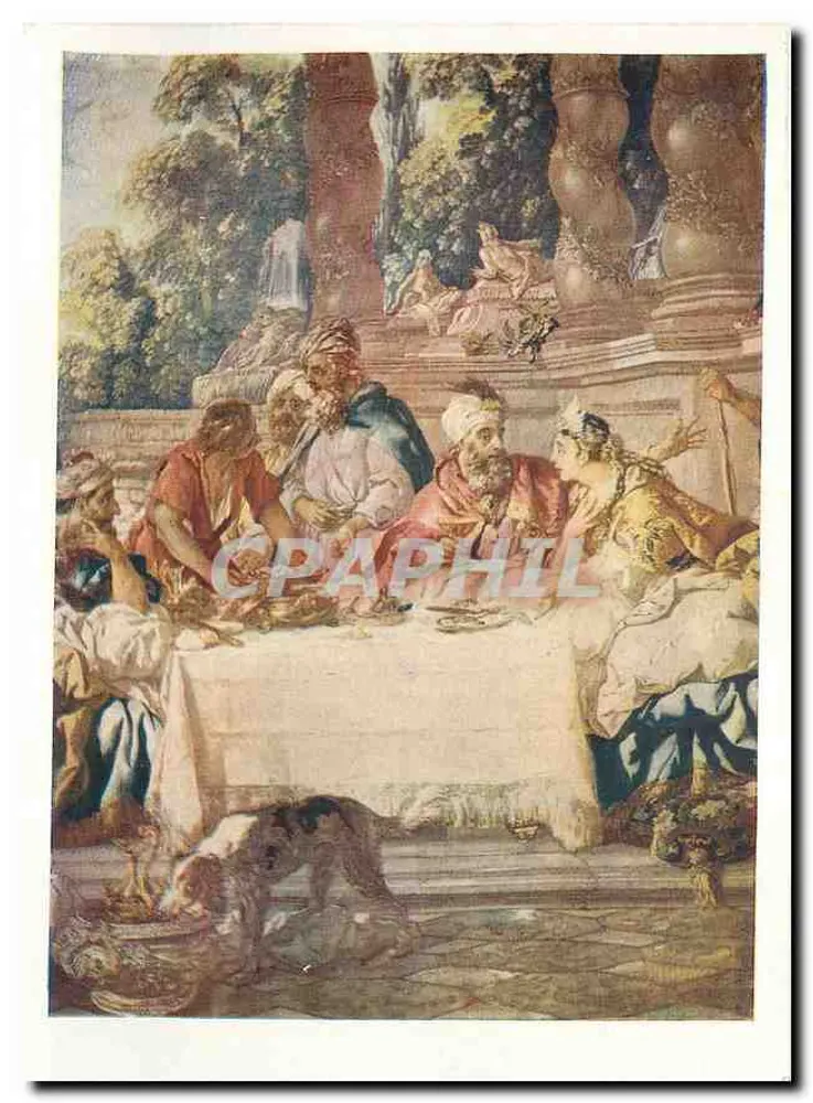 Pir Esfiri — Fragmento de tapeçaria da série «História de Esfiri» — Gobelins, 1763 - Frente