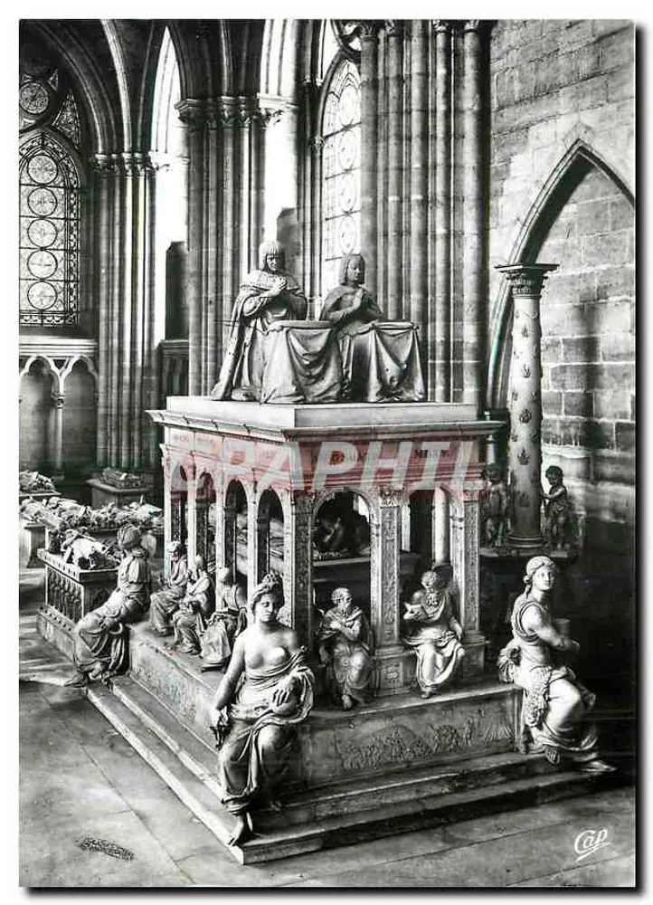 Grabmal von Ludwig XII. und Anne von Bretagne — Basilika Saint-Denis — C.A.P., rue Latellier, Paris - Vorderseite