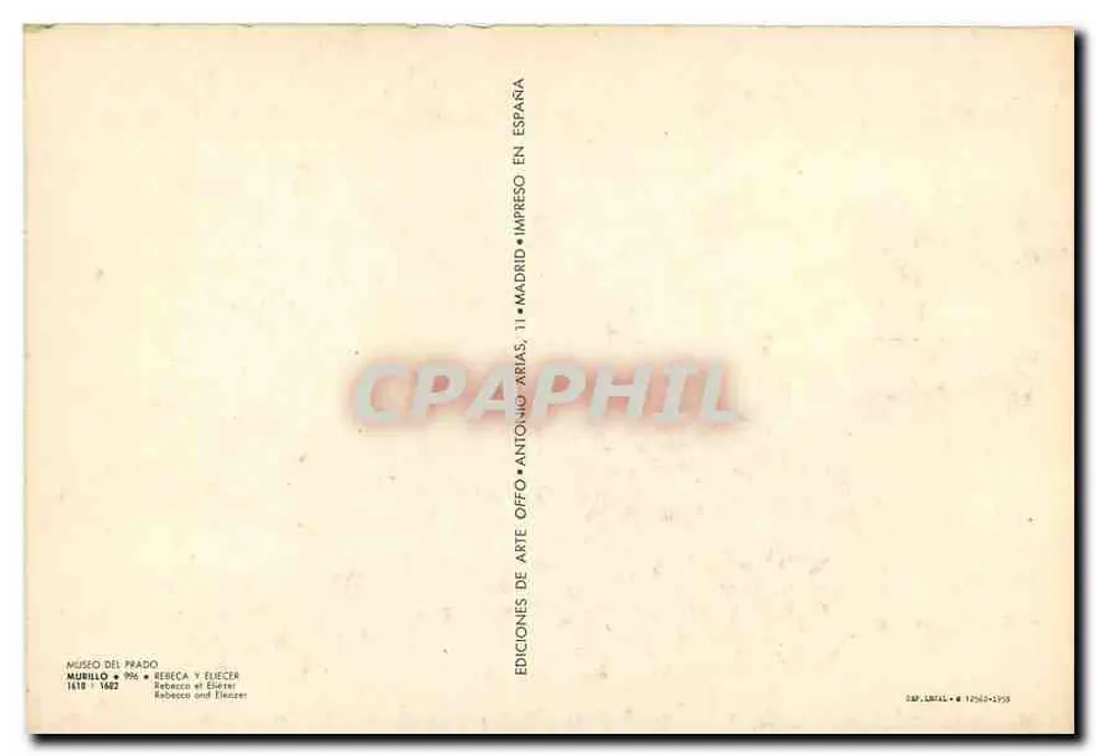 Rebeca y Elíser — scène au puits — éditeur: Ediciones del Prado, Madrid - Verso