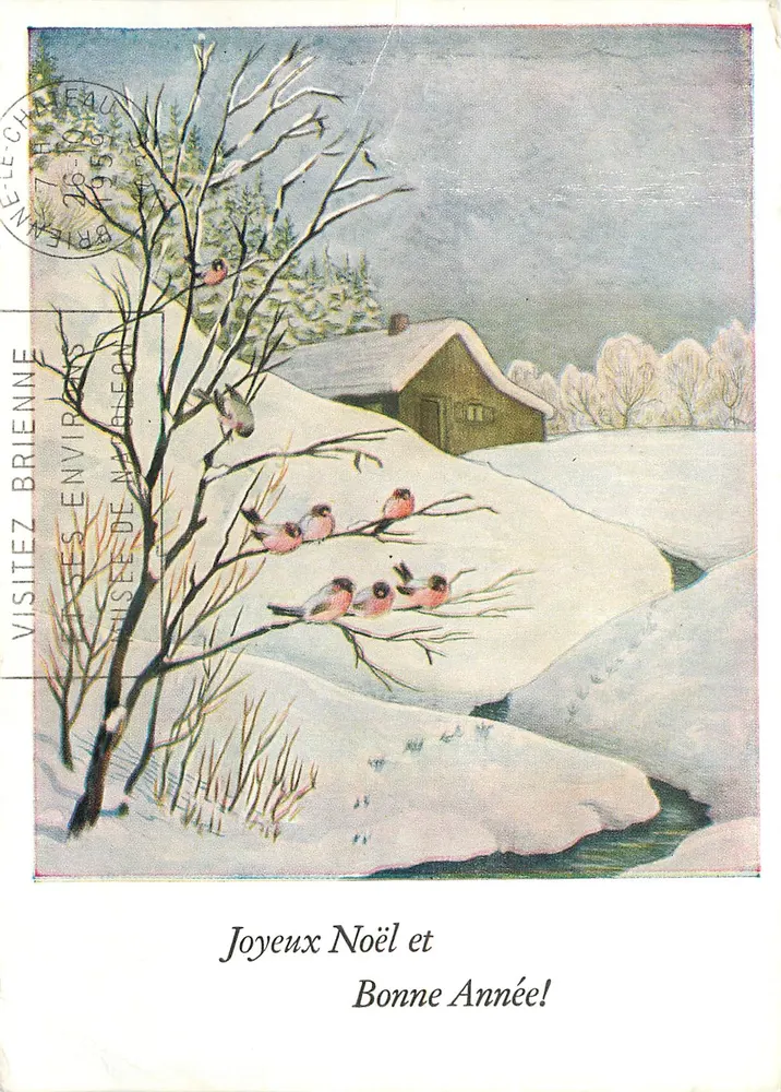 ब्रिएन-ले-चाटो चैत्र — शीतकाल — कला के चित्रकारों के संस्करण, संख्या F.439/58 - आगे