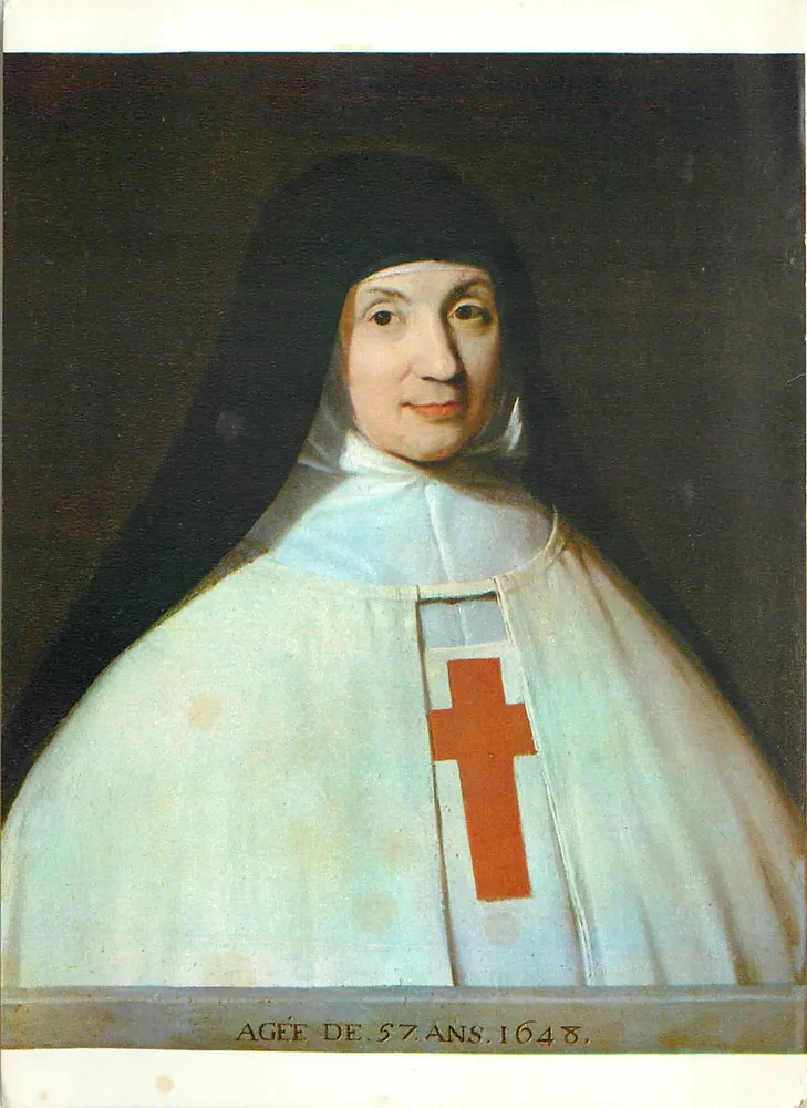 Retrato da Mãe Angélique Arnaud — com 57 anos em 1648 — Museu Condé, Chantilly - Frente