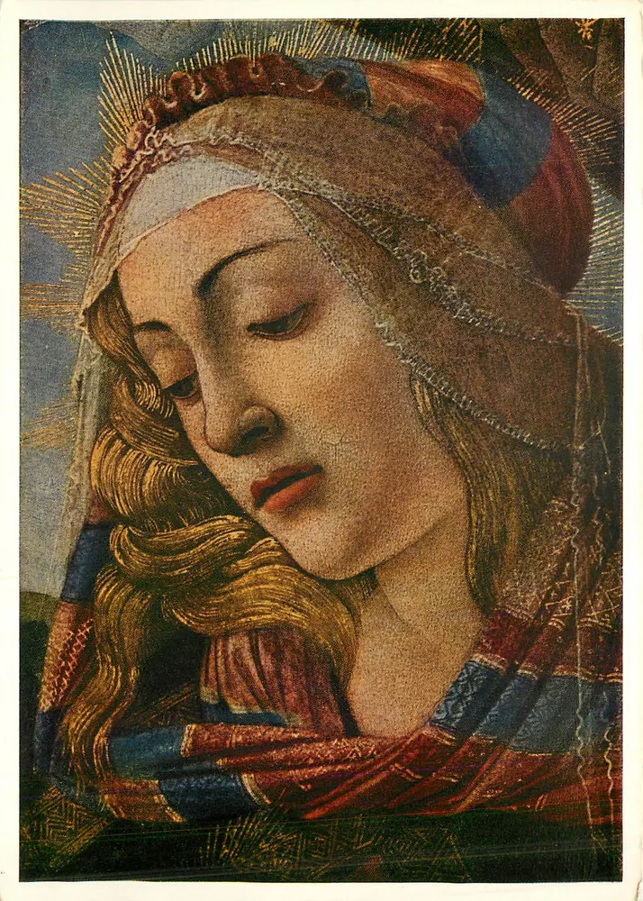 Madona — Botticelli — Magnificat, série 5179, editor Verlag Led Bando, Wettinigen - Frente