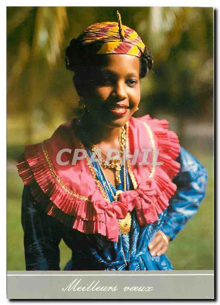 Mulher em traje tradicional — Martinique — Éditions Case Arhum - Frente