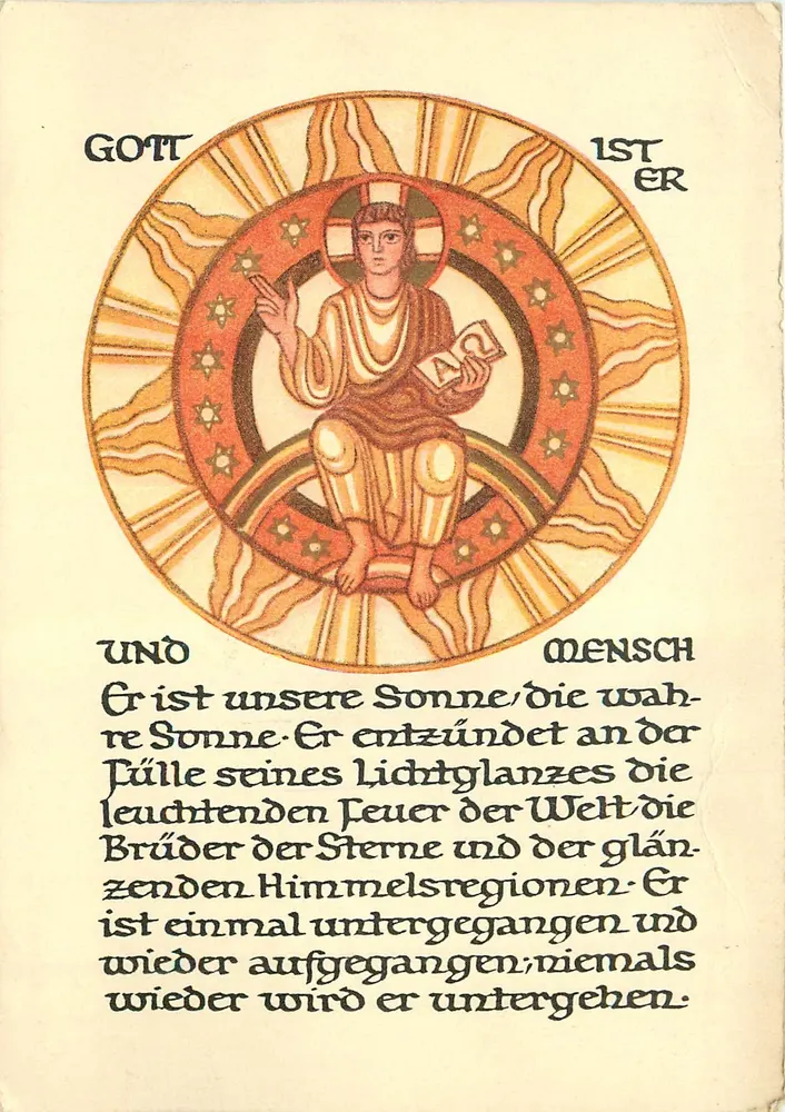 Deus é Ele e Homem — texto religioso — Zeno de Verona, n°48 - Frente