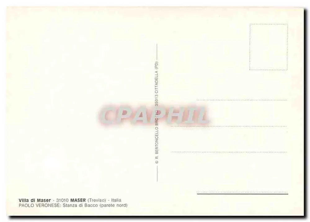 Villa di Maser — Stanza di Bacco (nördliche Wand) — R. Bertoncello (PD) - Rückseite