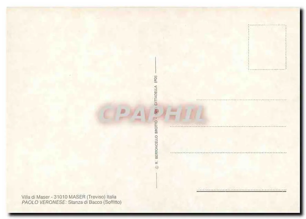 Villa di Maser — Bacco-Zimmer (Decke) — R. Bertoncicello Brotto - Rückseite