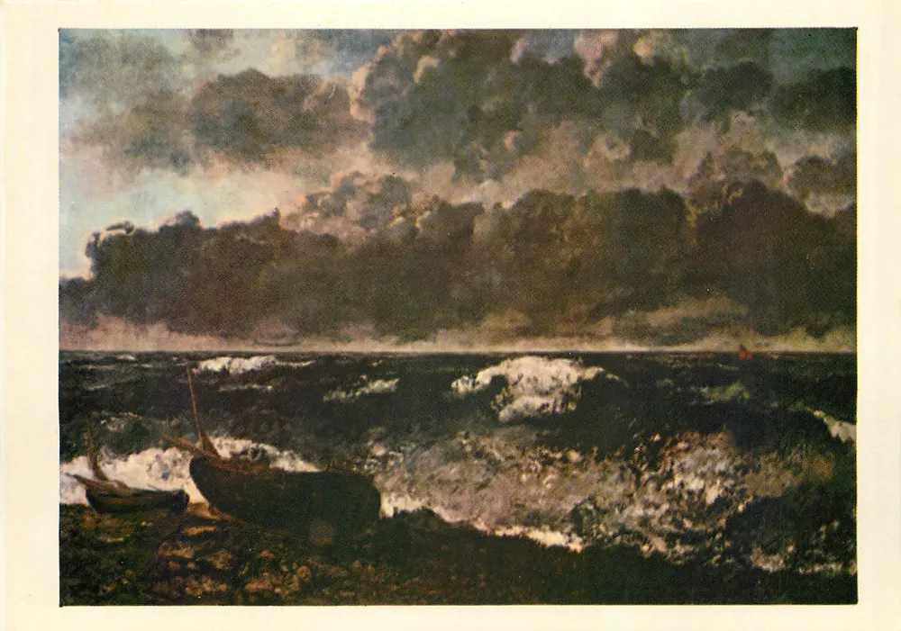 Die Welle — Gustave Courbet (1819-1877) — Éditions des Malhures, Serie AY - Vorderseite