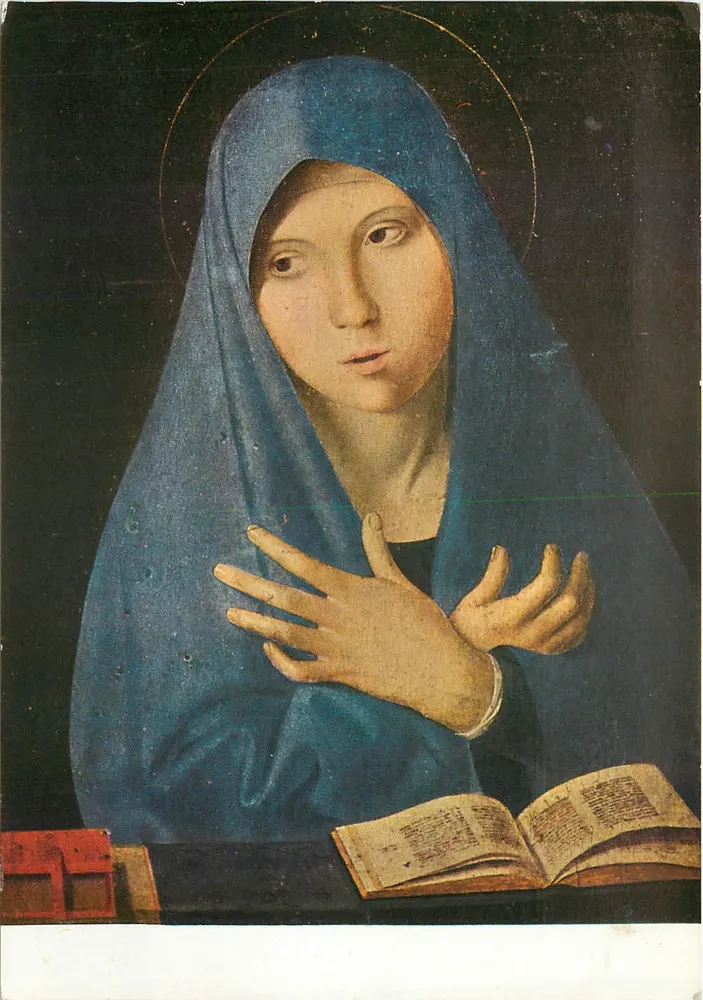 Vierge de l'Annonciation — Antenello de Messine (vers 1425-1479) — Les Éditions Nomis, Paris - Recto