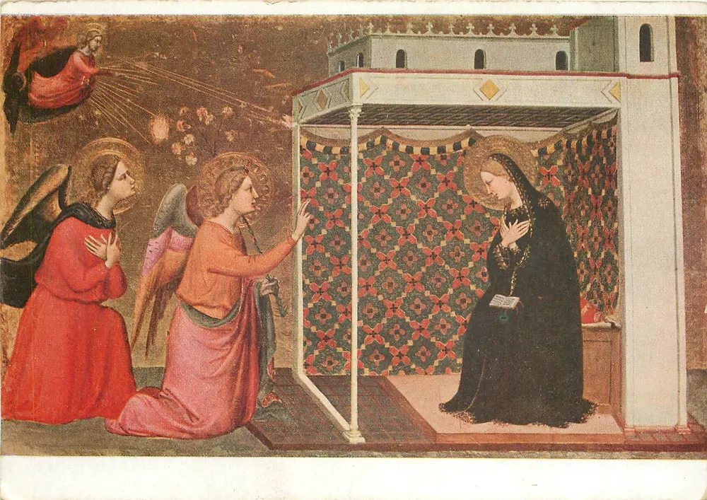 Annoncja — Danni Bernardo, koniec XIII wieku - 1350 — Muzeum Louwra (Szkoła Florencka) - Awers