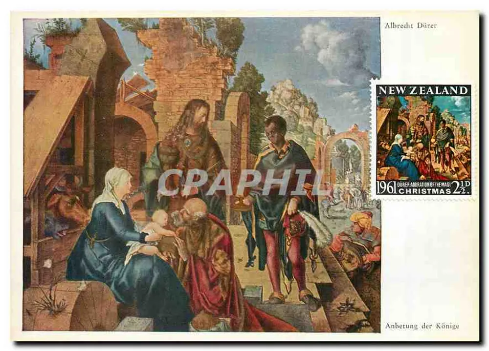 Adoração dos Reis — Albrecht Dürer (1471-1528) — Wiechmann-Verlag, Starnberg vor München, n° 1109 - Frente