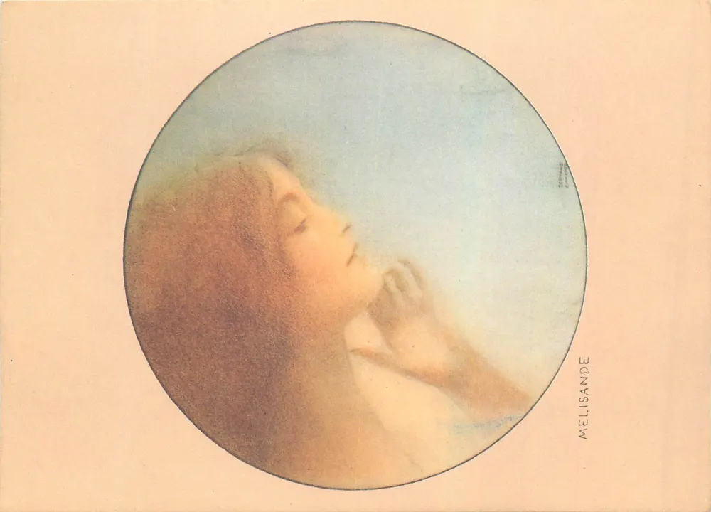 Mélisande — reprodução a partir de Khnopff — Nouvelles Images editores - Frente