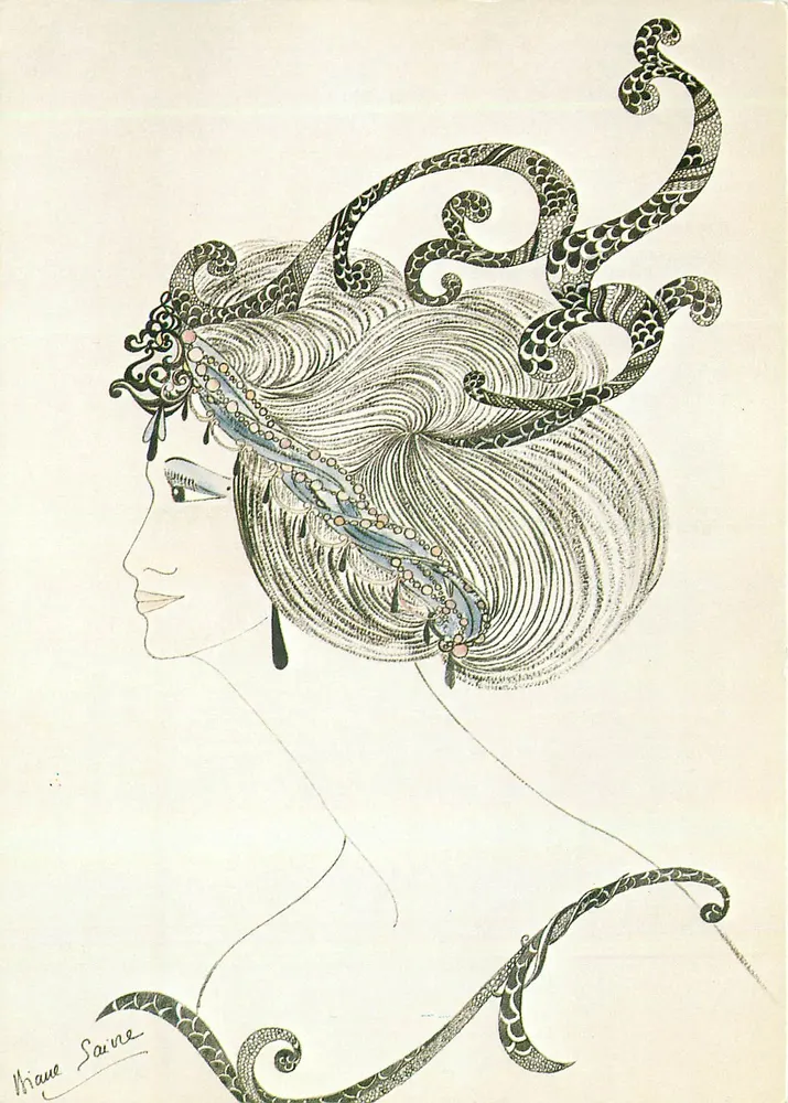 Diane Saivre — Profile Portrait — Imprimerie et Editions BRAUN S.A. n°771 - Front