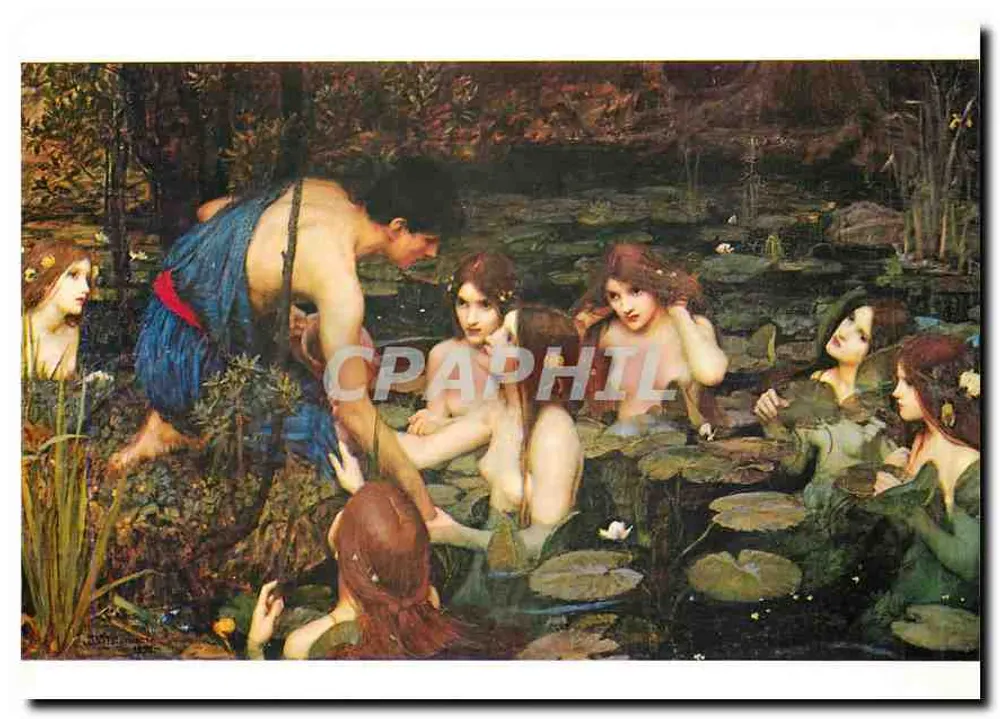 Hylas und die Nymphen — Gemälde von John William Waterhouse — P.C. 1690 - Vorderseite