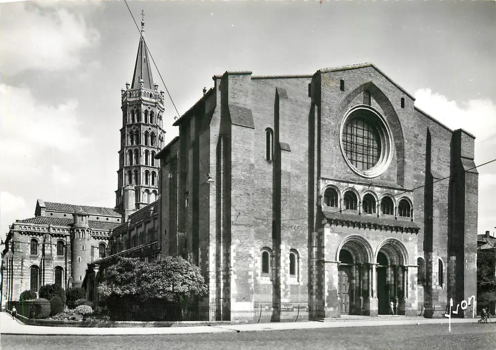 Toulouse (Hte-Garonne) — Basilique Saint-Sernin, la façade — Les Éditions d'Art, Paris - Recto
