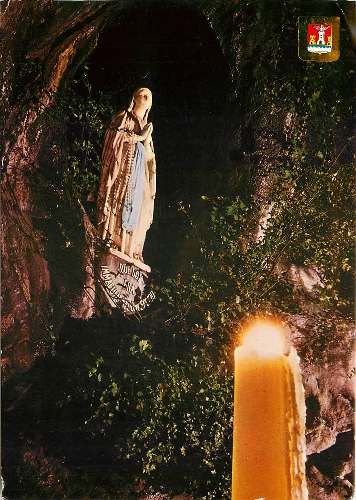 A Virgem da Gruta Milagrosa — Lourdes — Éditions DINO - Frente