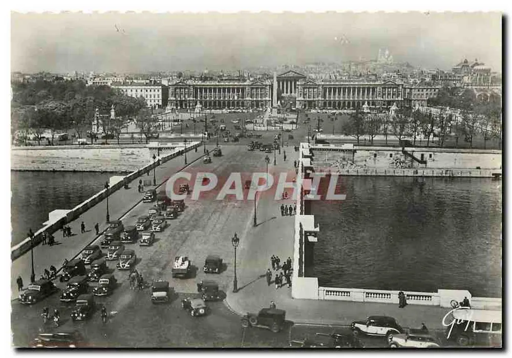 Paris et ses merveilles — Pont et place de la Concorde — Éd. André Leconte, Paris - Recto