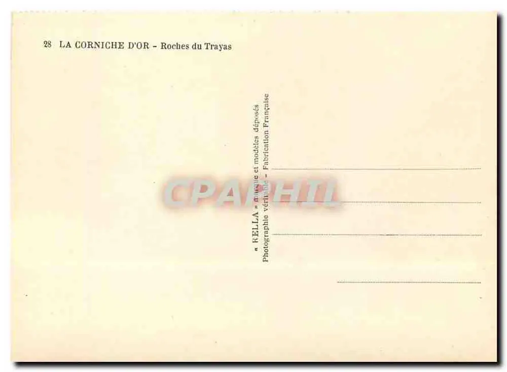 A Corniche d'Or — Rochas do Trayas — Rella, n°28 - Verso